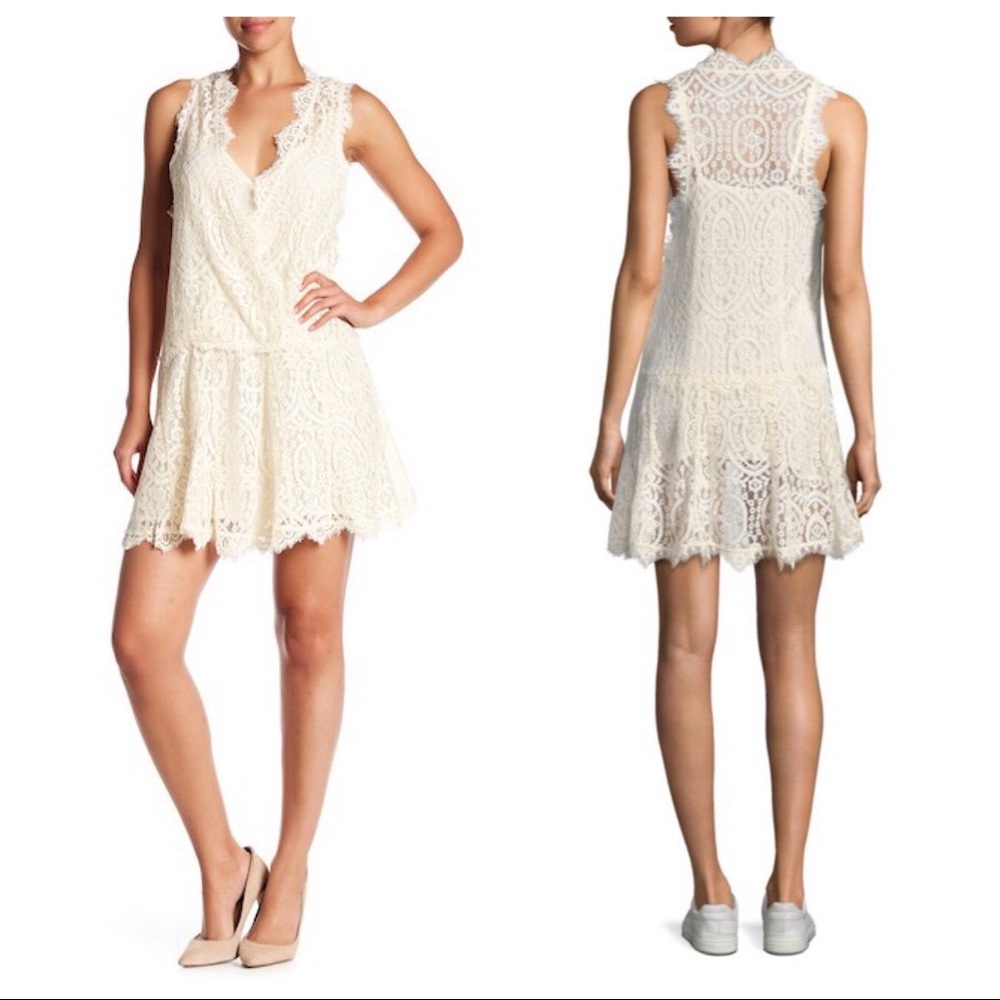 Free People | Heart in Two Lace Minidress Sz Small